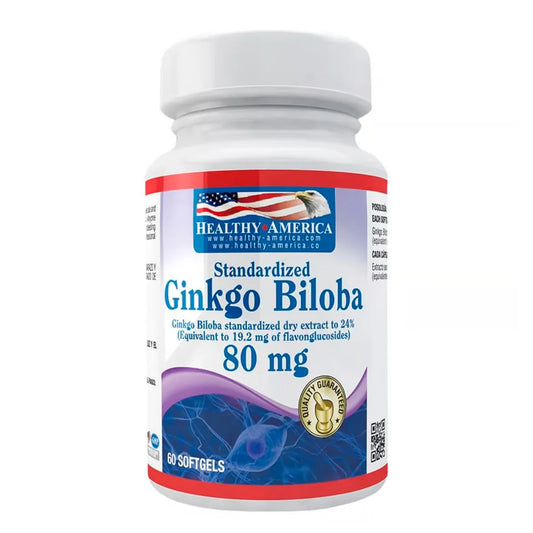 Ginkgo Biloba 80 Mg (Stard to 24% Flavonglycosides, 6%Terpene Lactones)